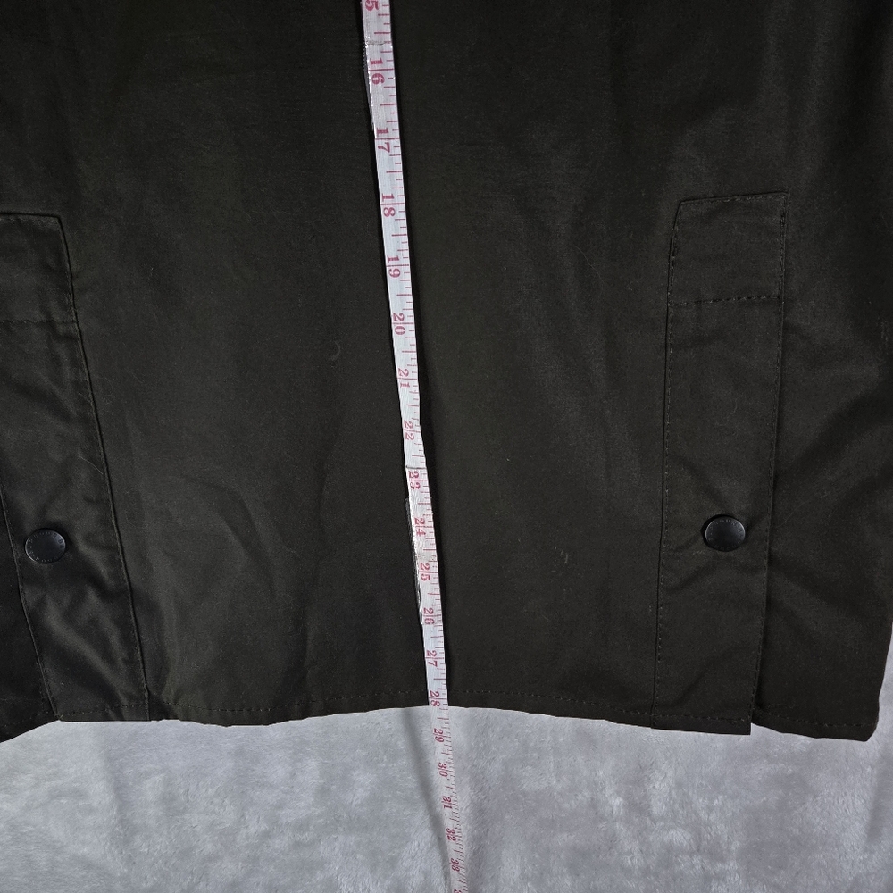 Barbour Classic Bedale Wax Jacket Mens Size C32 Tartan Lined Brown Full Zip - Picture 14 of 15